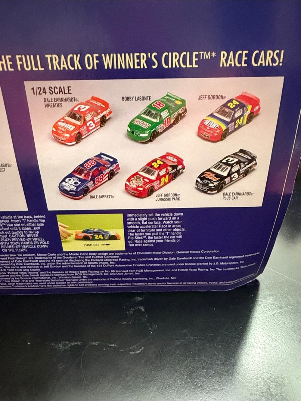Winner's Circle For Kids #24 Die-Cast Race Car Toy - Blue & Red